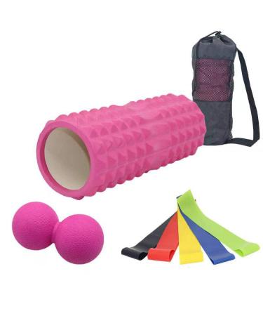 BEKKER fascia set + resistance bands with 5 levels yoga set fascia roll duo massage ball