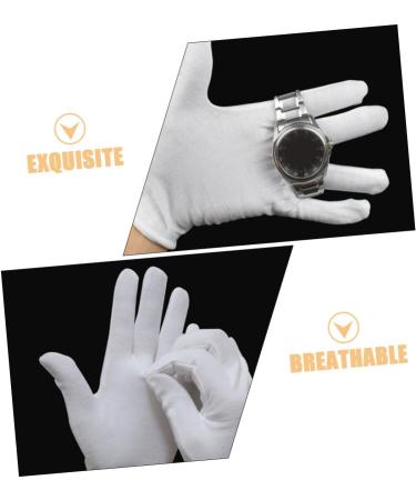minkissy 12 Pairs Moisturizing Gloves Cotton Gloves for Women White Cotton Gloves for Dry Hands Working Cotton Gloves for Adult White Gloves Working Cotton Gloves for Men Work Gloves - Buy Online on GoSupps.com