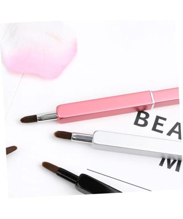 Angoily Retractable Lip Brush Nylon Fiber Lip Brush Portable Makeup Brush Delicate Lip Brush Lipstick Brush Lip Applicator Wands Makeup Tool Kit Handy Lip Brush Make up Metal Rod Travel - Buy Online on GoSupps.com