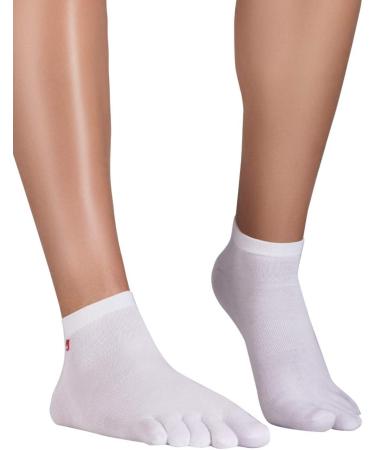 Knitido Track & Trail Ultralite Fresh Toe Sock Sneakers Unisex 35-38 - Lightweight White Footwear for Comfort & Style - Buy Online on GoSupps.com