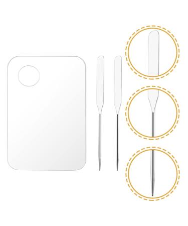 FRCOLOR Color Palette Set for Makeup & Painting | Foundation Mixing Tray Spatula & Acrylic Paint Palette for DIY Art - Buy Online on GoSupps.com