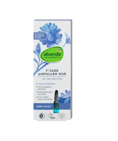 Alverde Alverde Natural Cosmetics Set of 2 Bach Flower 7 Day Facial Care Bottles (2 x 7 ml) + Gua Sha Facial Massager