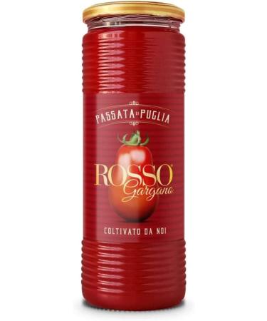 Italian Gourmet E.R. Rosso Gargano Passata di Puglia Set of 12 Glass Jars Tomatoes Pasted from Puglia Italian Tomato Sauce for Pasta Pizzas Sauces Preservation Pack + Italian Gourmet Pulp - Buy Online on GoSupps.com