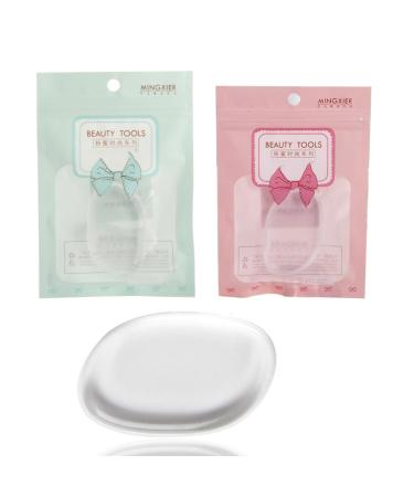 Silicone Makeup Sponge - Leaf Shape Beauty Blender for Flawless Application | Clear Gel Face Puff - Perfect for Creams & Cleansing - Buy Online on GoSupps.com