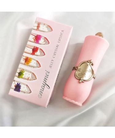 Seazoon Moisturizer Long-lasting Jelly Flower Lipstick | Magic Color Changing Lazy Lipstick Waterproof Crystal Gloss - Clear Lipstick #6 - Buy Online on GoSupps.com