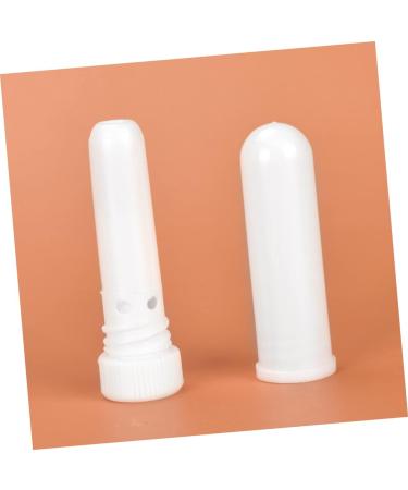 LALAFINA 15pcs Nasal Inhaler Sticks | Empty Essential Oil Container | Plastic Blank White | 6.3x1.7cm - Buy Online on GoSupps.com