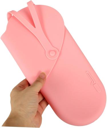 Baluue Curling Iron Storage Bag Hair Crimper Curlers Storage Bags Curling Wand Hair Curler 29.50X13.50X2.00CM Pink - Buy Online on GoSupps.com