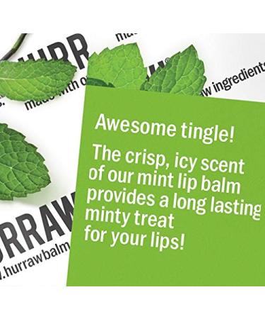 Hurraw! Mint Lip Balm 3 Pack - Organic, Vegan, Cruelty-Free, Gluten-Free, Non-GMO - Made in USA, 100% Natural Ingredients - Bee, Shea, Soy, Palm Free - Mint 3 Count - Buy Online on GoSupps.com