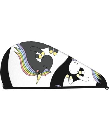Unicorn Yoga Microfiber Hair Towel | Super Absorbent Quick Dry Cap for Long & Curly Hair - Coral Velvet - Buy Online on GoSupps.com