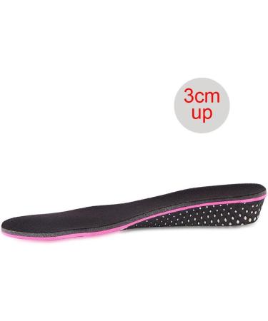 Height Increasing Insoles - 3CM Shock Absorbing EVA Heel Lift Inserts | Customizable Comfort for Sports & Daily Use - Buy Online on GoSupps.com
