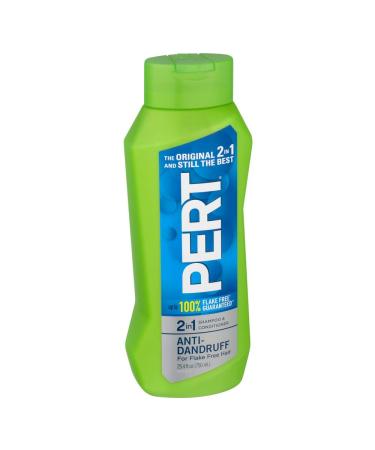 Pert Plus 2 in 1 Shampoo + Conditioner Dandruff Control 25.40 oz (Pack of 5)