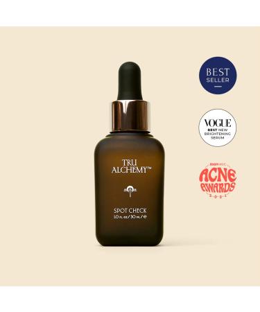 Tru Alchemy Spot Check Dark Spot Remover - Niacinamide, Hyaluronic Acid, Lactic & Glycolic Acid Serum - 1 fl oz/30 ml - Buy Online on GoSupps.com