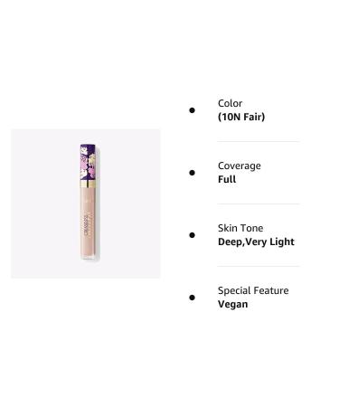 Tarte Creaseless Under Eye Concealer (10N Fair) - Long-lasting Coverage for Brighter Eyes - Buy Online on GoSupps.com