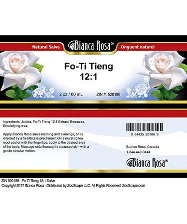 Buy Fo-Ti Tieng 12:1 Salve (2 oz) - Premium Herbal Remedy for Skin Health | Worldwide Shipping - Buy Online on GoSupps.com