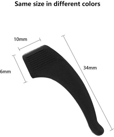Haobin 20 Pair Silicone Anti-Slip Glasses Ear Hooks - Comfortable Protection for Sunglasses & Eyeglasses - Buy Online on GoSupps.com