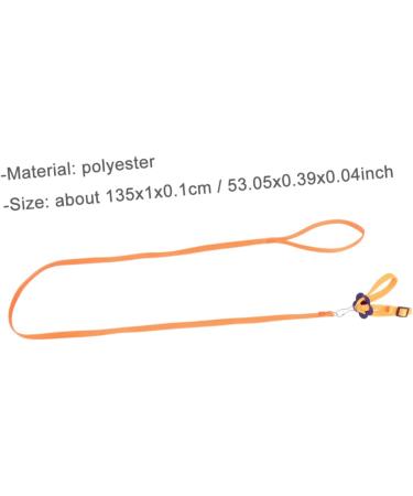 GRIRIW 1pc Animal Leash Small Animal Harness Leash Parrot Harness Lizard Pet Traction Belt Bird Polyester 135 1 0.1CM Orange - Buy Online on GoSupps.com