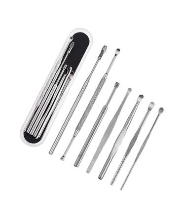 ERINGOGO 7pcs Professional Ear Cleaning Kit Ear Wax Removal Tools Replacement Tips Wax Picker Care Supplies