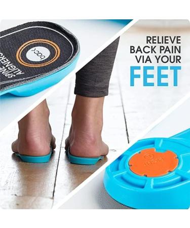 Spine Aligner Orthotic Inserts with Arch Support - Small Size for Men & Women - Ideal for Overpronation, Plantar Fasciitis, Flat Feet, Heel Spurs & Foot Pain - Buy Online on GoSupps.com