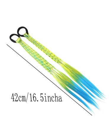 Colorful Hair Accessories for Girls - 12pcs Twist Braid Ponytail Hair Bands Headwear for Women and Kids - Buy Online on GoSupps.com
