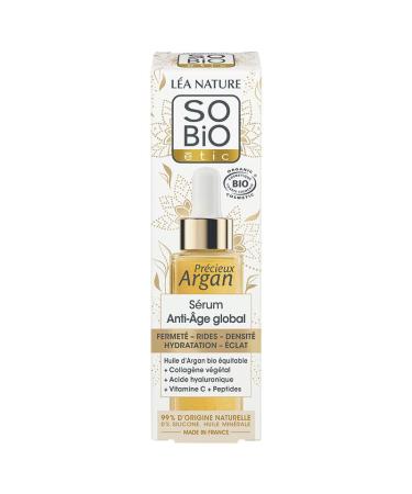 So'Bio tic So bio tic | Global Anti-Aging Serum Sublimactive | Smooth Firming Regenerates | High Tolerance | Mature Skin Even Sensitive | 99% Natural Origin | 30 ml