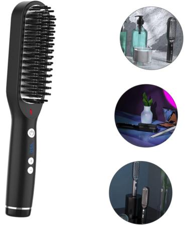 Balacoo Heated Straightening Comb - Hair Straightener Brush & Mustache Iron with Temperature Control | Shop Internationally - Buy Online on GoSupps.com