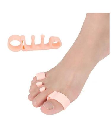 VIEEL 3 Pairs Orthopedic Bunion Corrector Gel Toe Stretcher Toe Separator Orthopedic Bunion Corrector (Beige)