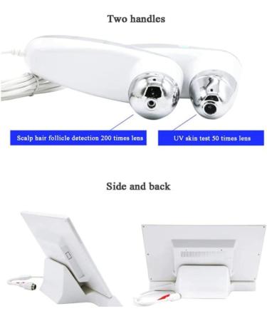 Skin Diagnosis Hair Analyzer 11 Inch LCD Screen Scalp Hair Follicle Detector Skin Care Beauty Skin Health Detection for Home Salon Use - Buy Online on GoSupps.com