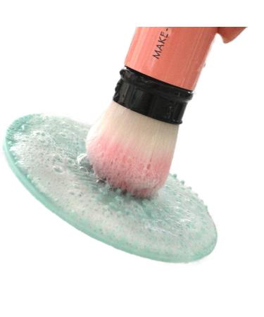 Buy Makeup Sponge Cleaner & Brush Cleaning Mat | Light Green Makeup Kit Accessories for Flawless Beauty - Buy Online on GoSupps.com