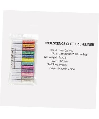VINTORKY 12pcs Glitter Eyeliner Eye Shadow Eyeshadow Liquid Eyeliner Shinny Eyeliner - Buy Online on GoSupps.com