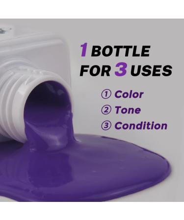 SOVONCARE Purple Semi-Permanent Hair Conditioner - Tint Colored Hair in 10 Mins 5.28 OZ Cruelty-Free | International Shipping Available - Buy Online on GoSupps.com
