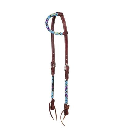 Tough-1 Beaded Diamond Ear Headstall Turquoise