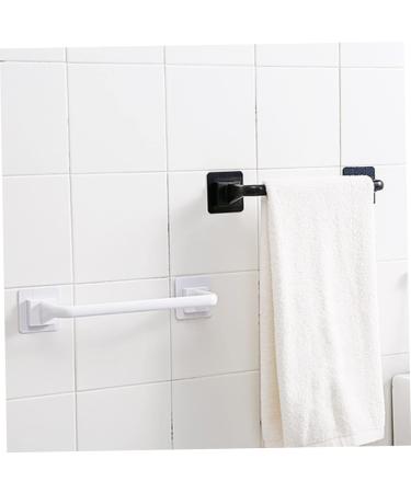 Mikikit 3pcs Single Towel Bar Towels Coat Hangers Towel Rack Frame Hangers Hand Towel Holder Plate Rack Rag Blackx3pcs mediumx3pcs - Buy Online on GoSupps.com