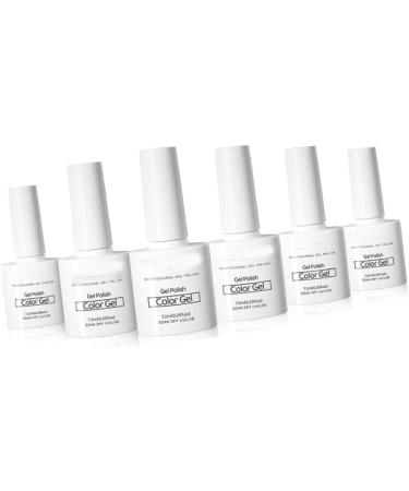 6 Colors Nail Art Gel Paint Long Lasting Prevent Cracking Nail Polish Glue for Salon Home Use - Buy Online on GoSupps.com