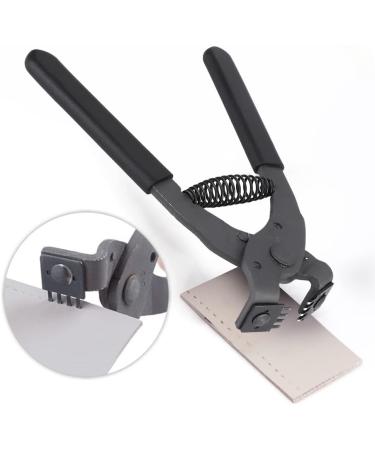 Leather Craft Hole Punch Stitching Tools Sewing Chisel for Belts & Purses - Carbon Steel, 4mm-4 Teeth - Buy Online on GoSupps.com