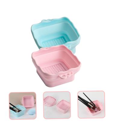 Buy FRCOLOR 4 Pcs Silicone Makeup Brush Cleaner Set - Portable Drying Rack & Sponge Cleaner - Best Tools for Flawless Makeup - Buy Online on GoSupps.com