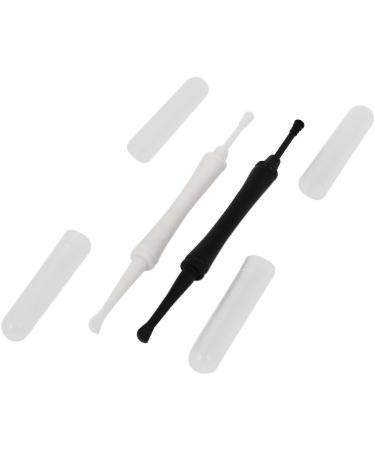 Qtqgoitem Plastic Dual Head Spiral Tip Earpick Ear Wax Remover 2PCS White Black - Model 4ac 841 26b 49c 513 - Buy Online on GoSupps.com