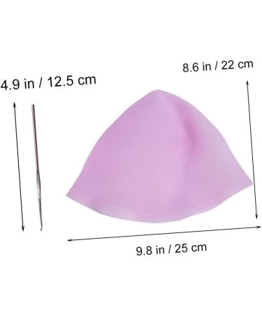 FRCOLOR Colour Tool Dye Tipping Cap Silicone Highlighting Cap Rubber Protective Hat Hair Strands Hair Wire Dyhair Salon Hair Cap Dyeing Colour Caps Elastic Highlighter Hat Pink - Buy Online on GoSupps.com