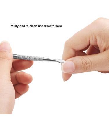 Double Ends Stainless Steel Triangle Cuticle Peeler Scraper Dead Skin Pusher Remove Gel Nail Polish Nail Art Remover Tool Practical and Popular Durability and practicality - Buy Online on GoSupps.com