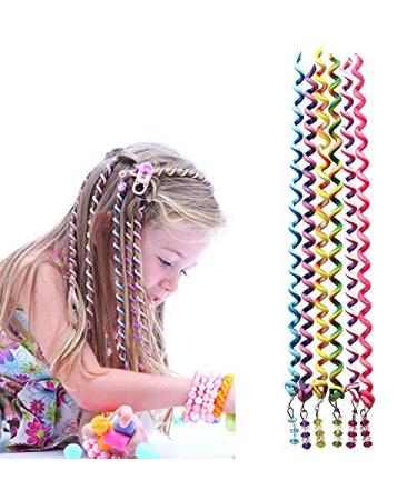 18 Pcs Hair Styling Twister Clip for Girl Women ZXK CO Braided Rubber Hair Band Twist Barrette Spiral Spin Hair Tool Accessories Elastic Hair Rope Cute Hairband