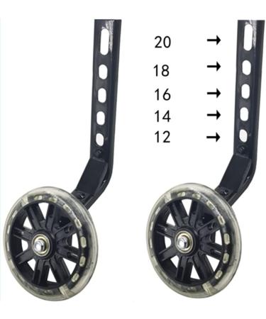 YJIA Children's Bicycle Training Wheels - Flash Silent Design for 12-20 inch Single Speed Bikes - Buy Online on GoSupps.com