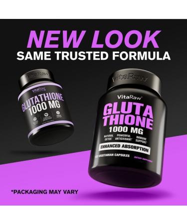 1000mg Glutathione Immune Support Supplement with 100mg Absorption Complex | Pure L Glutathione w/ Alpha Lipoic Acid for Brain Boost & Glowing Skin - Buy Online on GoSupps.com