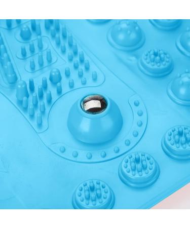 Foot Enclosure Mat with Rubber Spikes & Magnet - Stimulates Blood Circulation Portable TPE Mat for Home & Office (Blue) - International Shipping - Buy Online on GoSupps.com