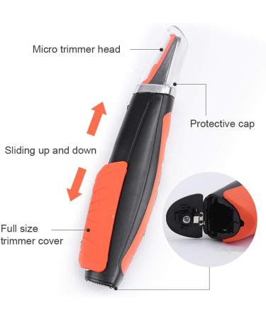 Yinhing Electric Nose Hair Trimmer Multifunctional Beard Trimmer and Hair Clipper with LED Light 2 Combs for Men with Sensitive Skin ORANGE Orange - Buy Online on GoSupps.com