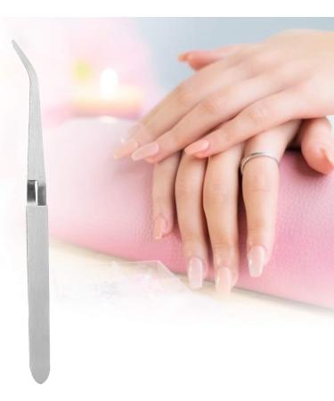 Nail Art Tweezers Sculpture Tweezers Clip Stainless Steel Gel Nail Acrylic Nails Shaping Tweezer Clip Nail Art Tool for Manicure Pedicure Nail Salon - Buy Online on GoSupps.com