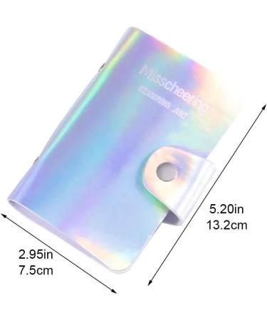Buy Nail Stamping Plate Case | Holographic Nail Art Organizer | Rainbow Design Templates for Perfect Nail Art - Buy Online on GoSupps.com
