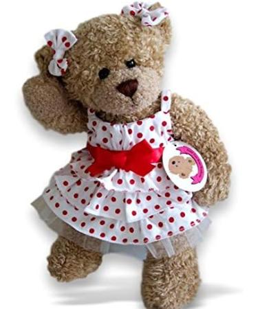 Polka Dot Dress (Red) for Build-A-Bear Teddies - Teddy Bear Clothes Wardrobe - Buy Online on GoSupps.com