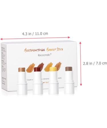 Healeved 1 Set Contour Stick Counter Stick Highlighter Makeup Cream Neopentyl Di(ethylhexanoate) Ester - Buy Online on GoSupps.com