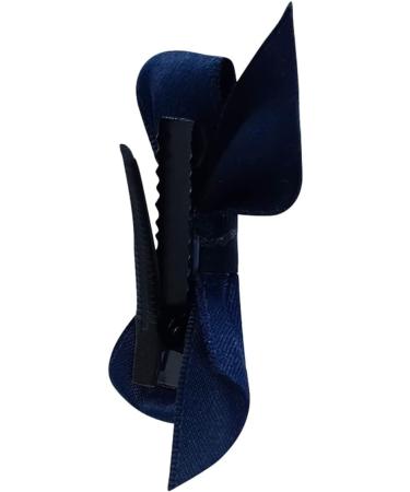 2pcs Dark Blue Bow Hair Clips - Non-slip Barrettes for Teens School Wear - Fashion Hair Accessories - Buy Online on GoSupps.com