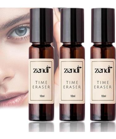 3Pcs Zendi Time Eraser | Time Eraser Rollerball Castor Oil And Frankincense | Time Eraser Castor Oil and Frankincense Eye Roller | for Eyes | Bags Under Eyes | Wrinkles | 10ML