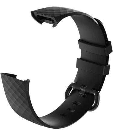 Replacement Bands Compatible with Fitbit Charge 4 / Fitbit Charge 3 Bands for Women Men  Silicone Fitness Sport Wristbands for Women Men Small Large Black Large - Buy Online on GoSupps.com